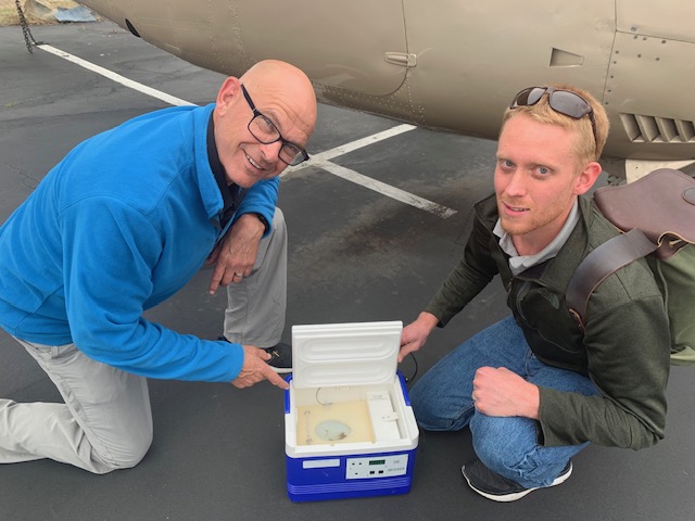 Don on a mission to fly a California Condor egg from The Peregrind Fund World Birdsbof Lrey Center in Boise to the San Diego Safari Park.

